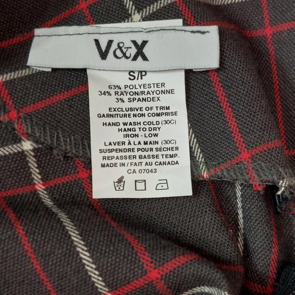 V&X Plaid Mutton Dress - Size S - Picture 3 of 3